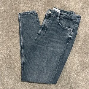 Zara Women's Charcoal Skinny Jeans